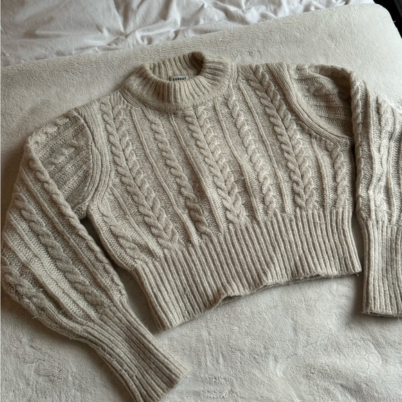 Sunday Best Sweaters - Sunday Best Cable Knit Sweater - Cream